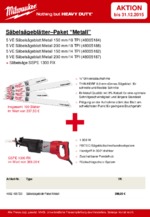 Milwaukee Säbelsäge-Paket